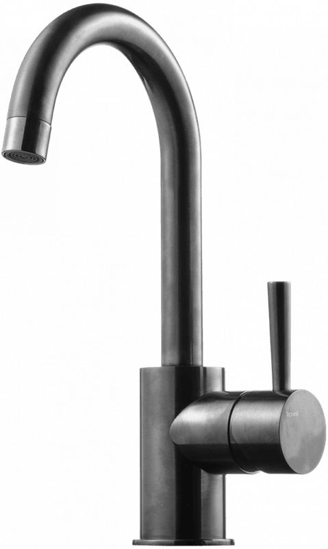 Tapwell EVO078 servantbatteri Brushed Black Chrome