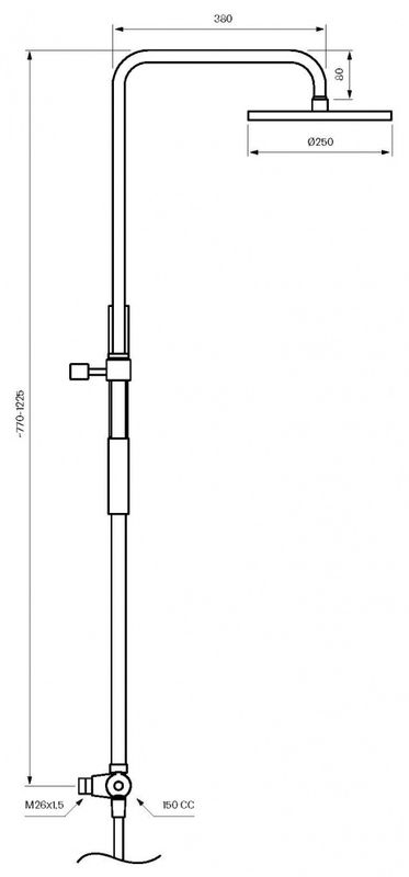 Tapwell Tvm7200 Takdusj, Krom