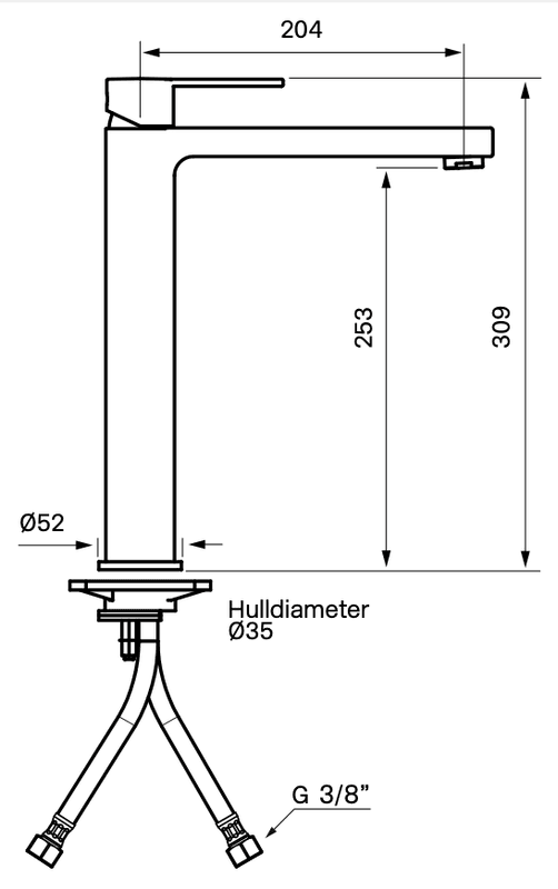 Tapwell RIN081 Servantbatteri Krom