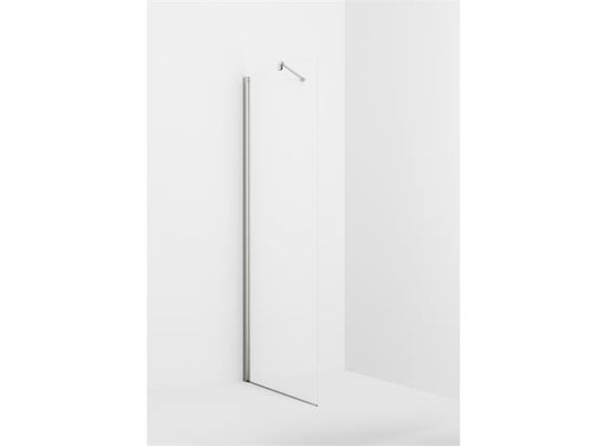 Hovedbilde VikingBad glassfelt rett Liam 70cm, sølv