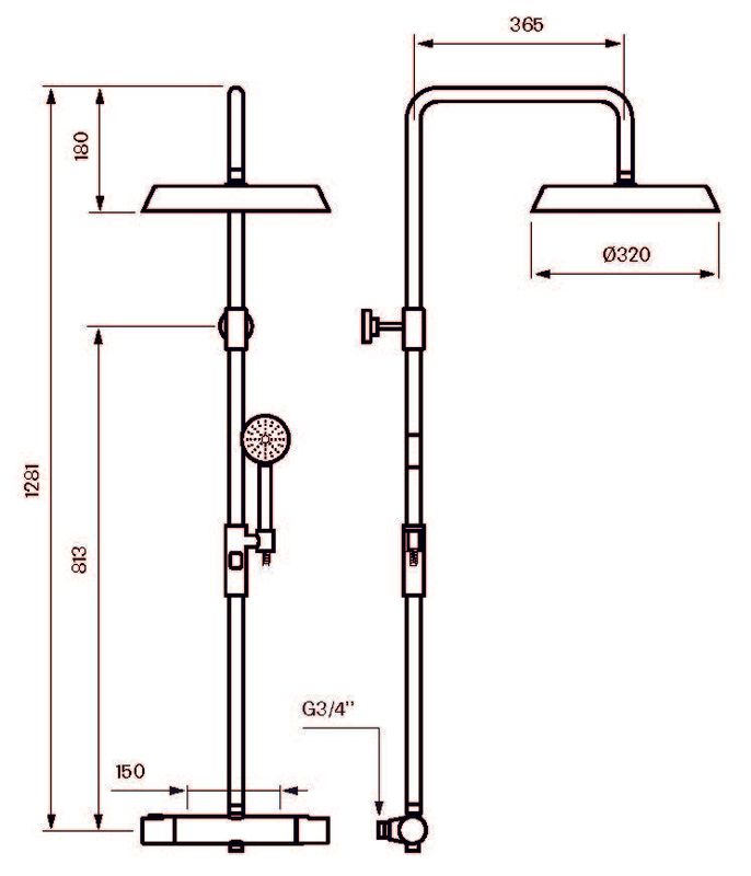 Tapwell ARM7200 Takdusj Oksiderende Messing