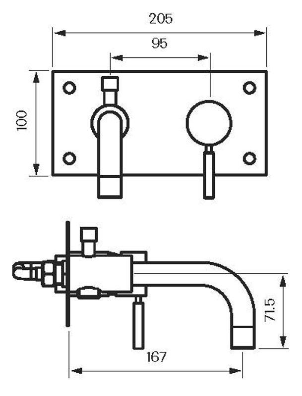Tapwell BOX026 Blandebatteri Oksiderende Kobber