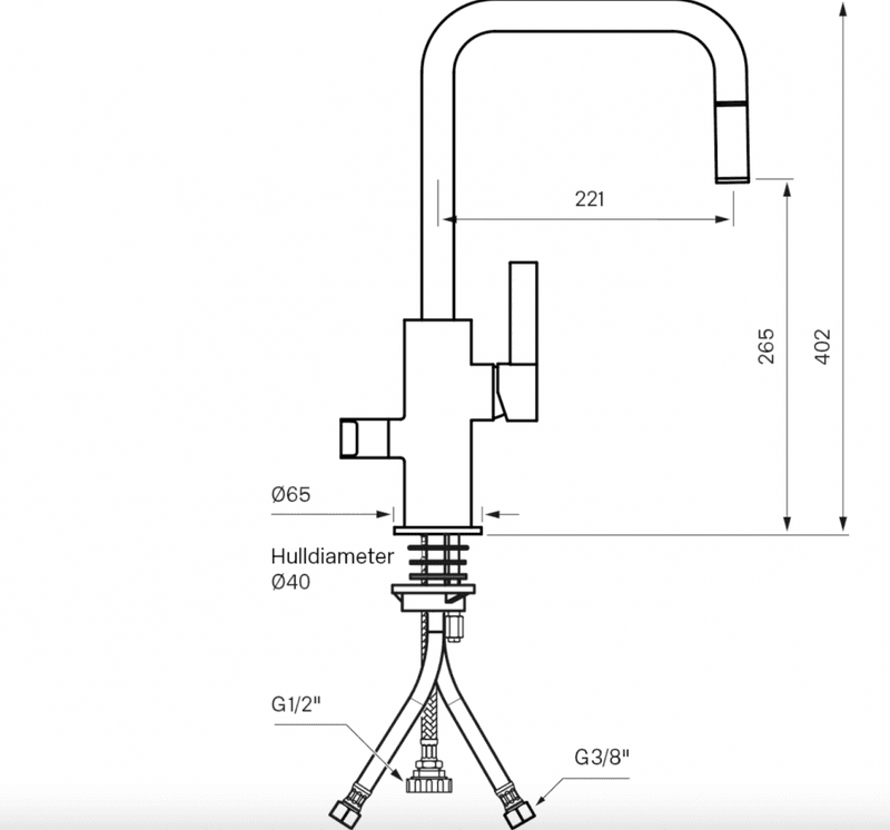 Tapwell ARM887 Kjøkkenbatteri Brushed Nickel