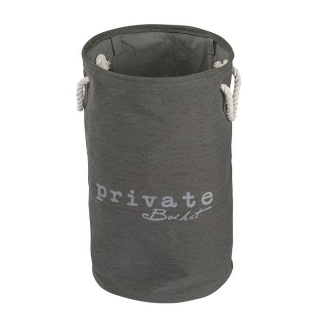 Hovedbilde Esbada Laundry skittentøykurv 60L rund grå Lin