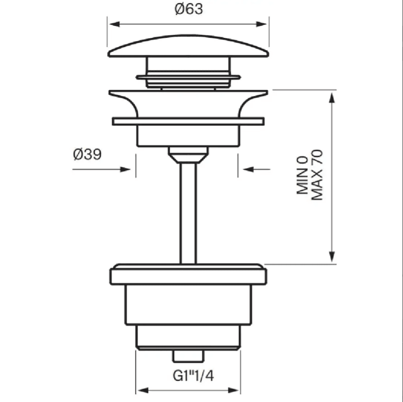 Tapwell 74400 Bunnventil