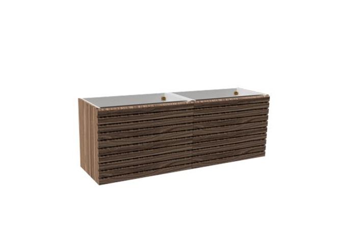 Hovedbilde Vikingbad MIE 160DBL Servantskap, STAV, valnøtt