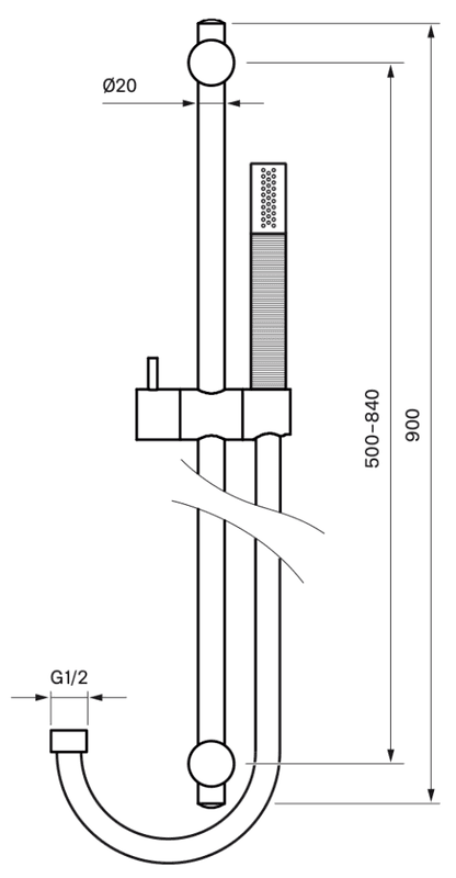 Tapwell ZSAL300 Dusjgarnityr Oksiderende Messing