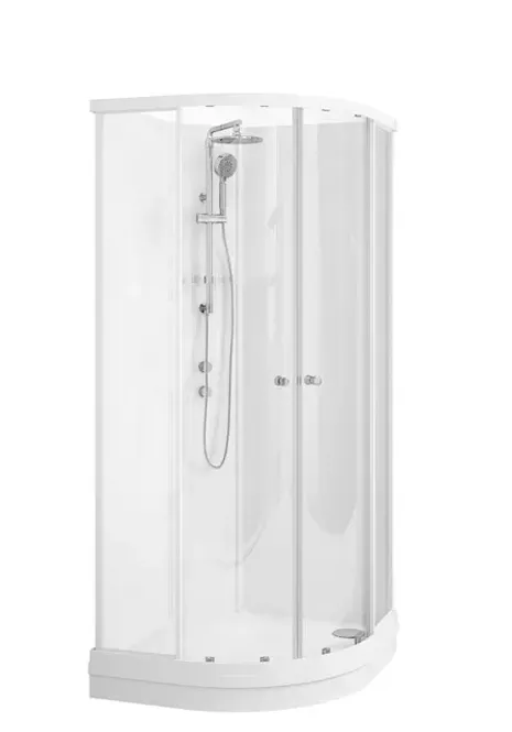 Hovedbilde Dusjkabinett SOFIA pluss 90x90x210cm hvit/hvit ...