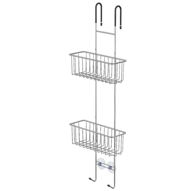 Hovedbilde Elementals Dusjkurv dobbel for dusjvegg krom 25mm