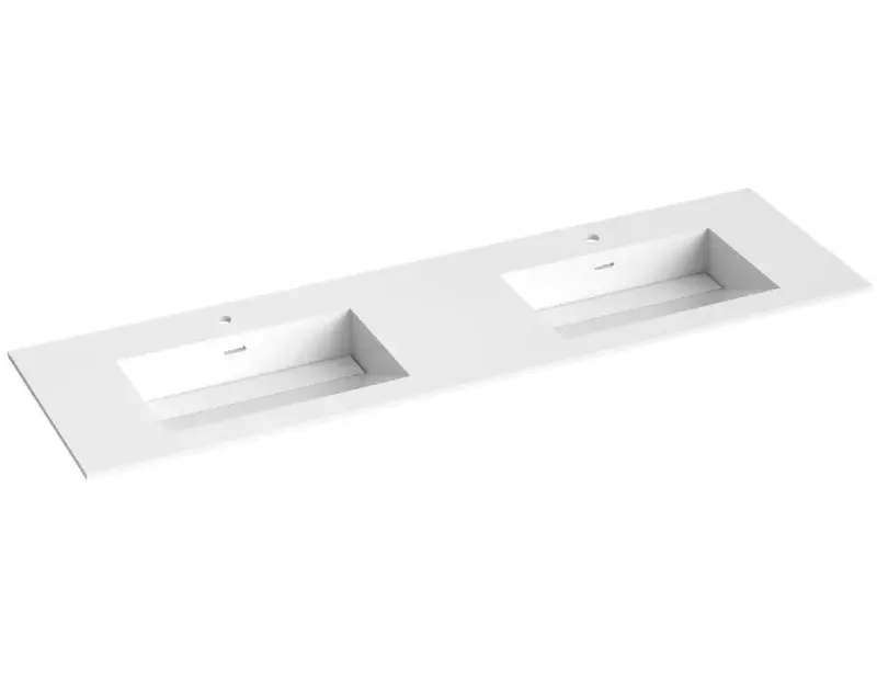 Corian servant med skrå bunn