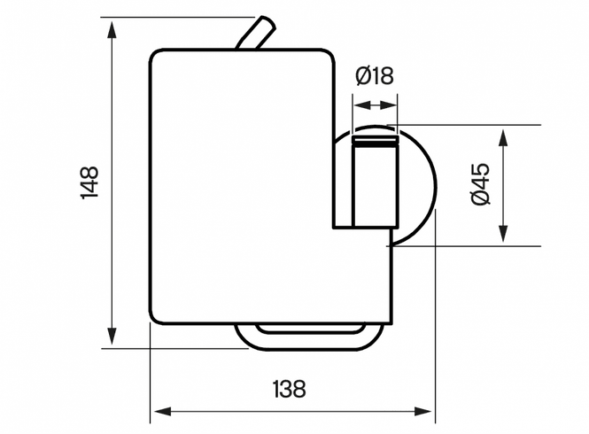 Hovedbilde Tapwell TA236 Toalettpapirholder Bronze